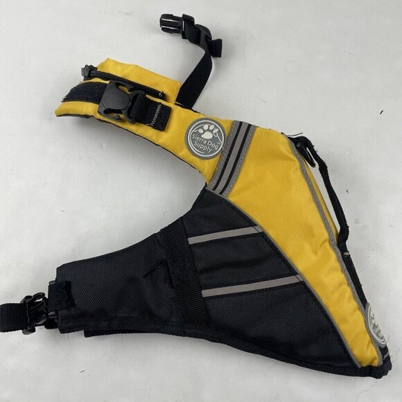 Sierra Dog Supply Dog Life Jacket Size S Yellow Unisex Reflective Adjust Clips - Picture 2 of 11